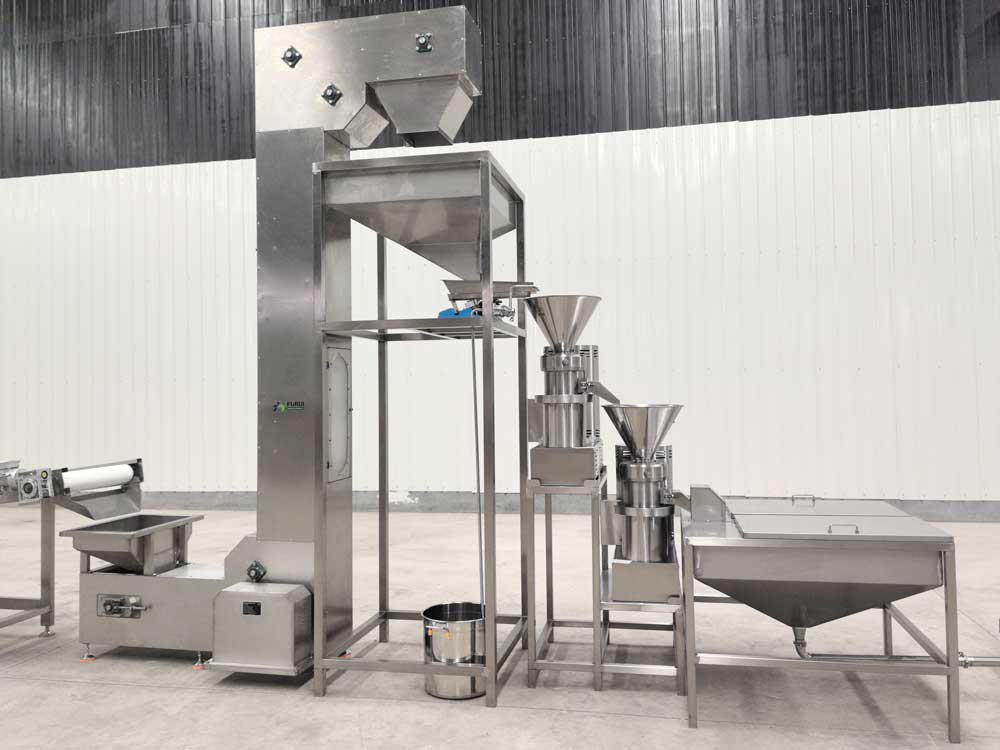 Línea de producción de pasta de cacahuate